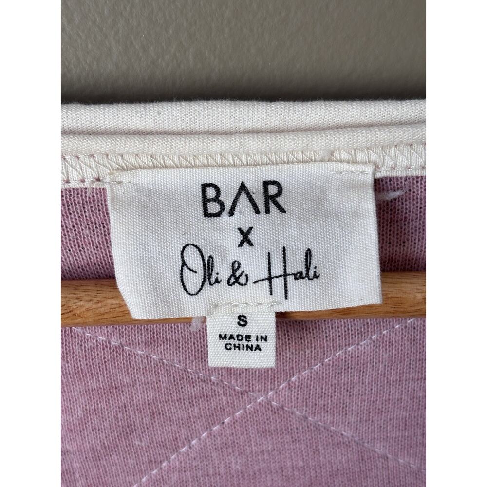 BAR x Oli & Hali S Oversized TopShirt Mixed Media RawEdges PEACE SIGN Circa 1960 - Picture 3 of 6